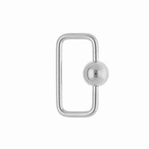 Roestvrij stalen (RVS) stainless steel onderdelen slot rechthoek Silver