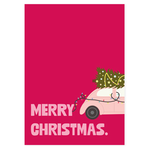 BY31&reg; Sieraden kaartjes "Merry christmas" Red-light pink-green