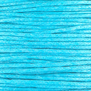 Waxkoord 1.0 mm Capri blue