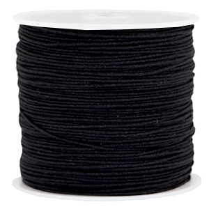 Macram&eacute; draad 0.8mm Black