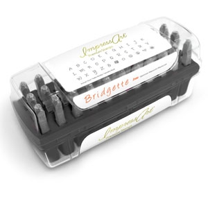 ImpressArt Bridgette slagletters set hoofdletters 3mm Premium Zwart