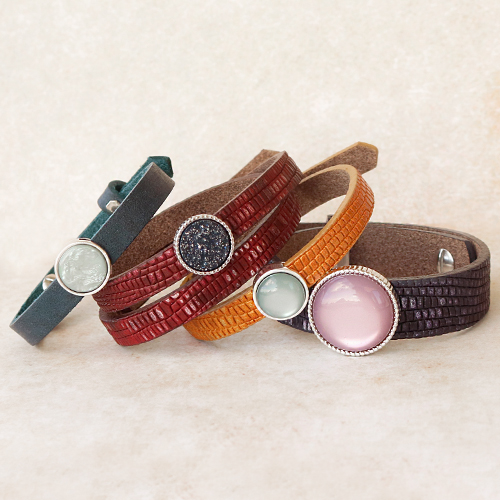 Deze items kun je maken met de nieuwe Cuoio armbanden, sleutelhangers en cabochons! 