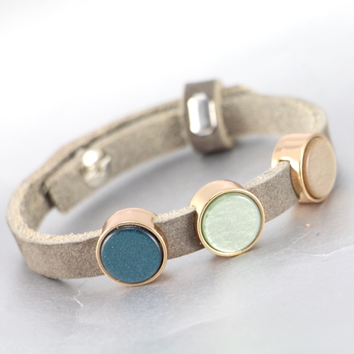 Armbanden van Polaris cabochons op super mooi Cuoio leer