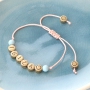 Macram&eacute; armbandjes met letterkralen van DQ metaal!