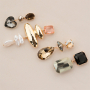 Crystal glass oorbellen voor je feestcollectie