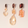 Crystal glass oorbellen voor je feestcollectie