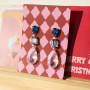 Crystal glass oorbellen voor je feestcollectie
