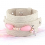 Mooie armband set in roze tinten
