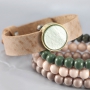 Armbanden van Polaris cabochons op super mooi Cuoio leer
