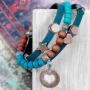 Be inspired: schitterende sieraden gemaakt met Koper blue patina DQ metaal en prachtige kralen!