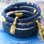 Eigentijdse stoer-chique sieraden maak je zelf met ons mega leuke Trendy plat koord denim en trendy gestikt koord, d&eacute; trend van nu!