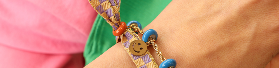 New! Smart bead stopper met enamel in vrolijke kleuren