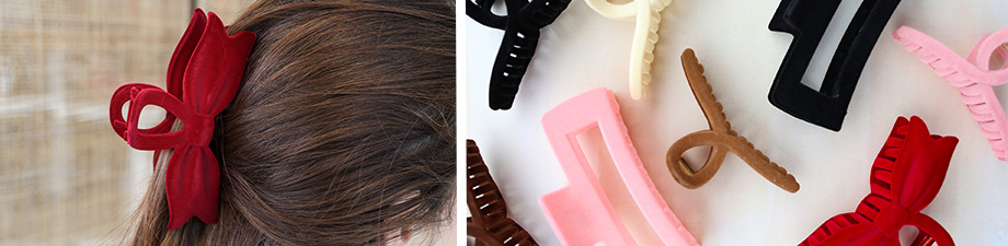 Nieuwe collectie velvet haarklemmen