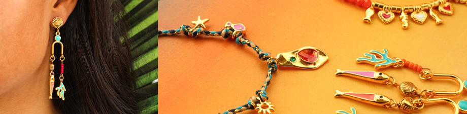 DQ metalen bedels met enamel