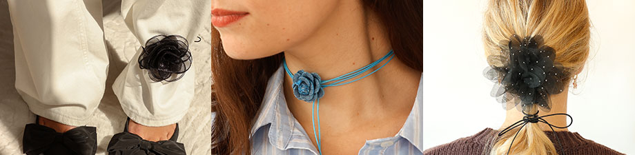 Nieuwe collectie bloem chokers