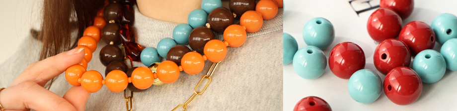 Nieuwe serie DQ acryl ronde kralen