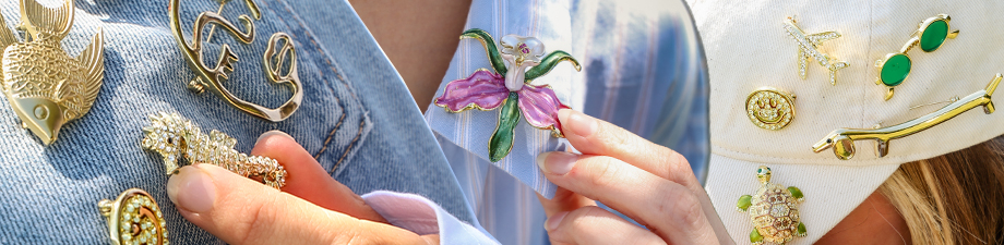 Trendy broches met strass en sealife Trendy broches met strass en sealife